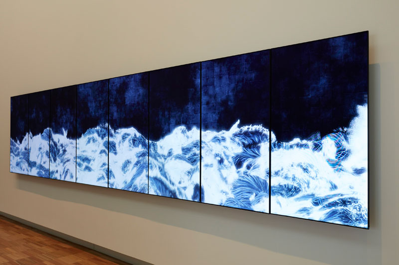 Installation view, Black Waves, AGNSW