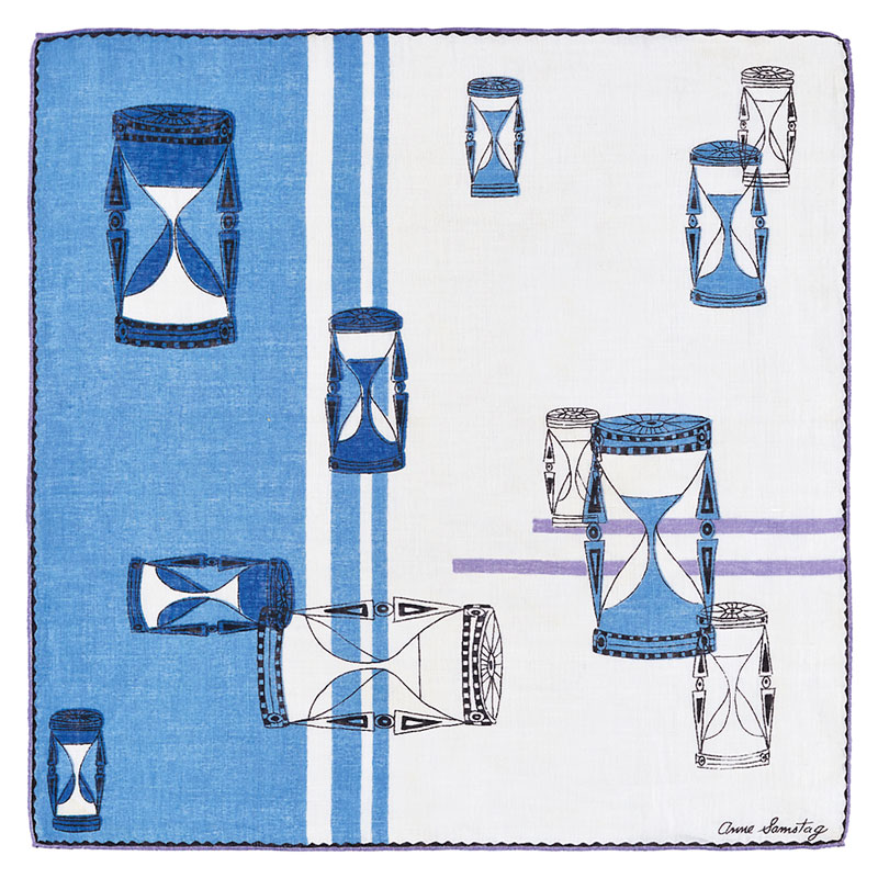 Ann Samstag handkerchief design hourglass