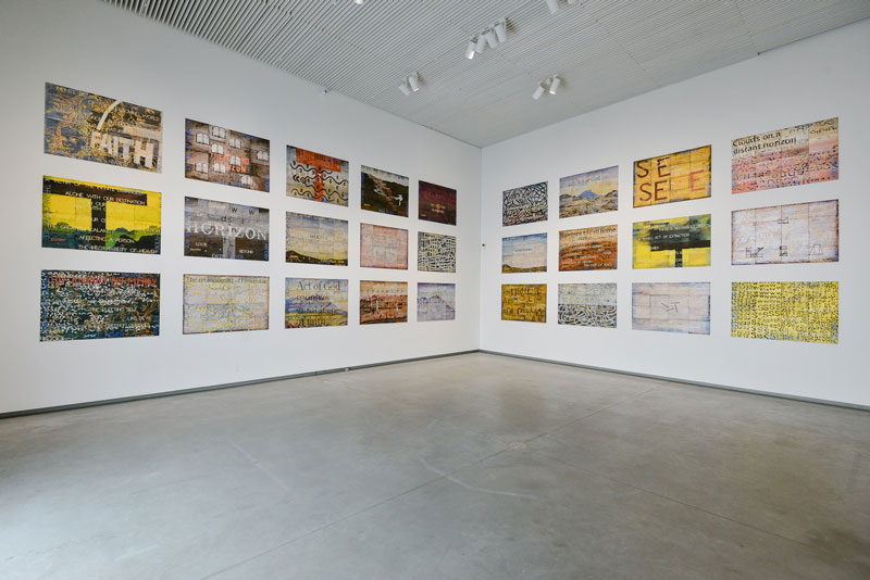 Imants Tillers, Journey to Nowhere, installation view National Museum of Latvia. Photo: Andris Zieds