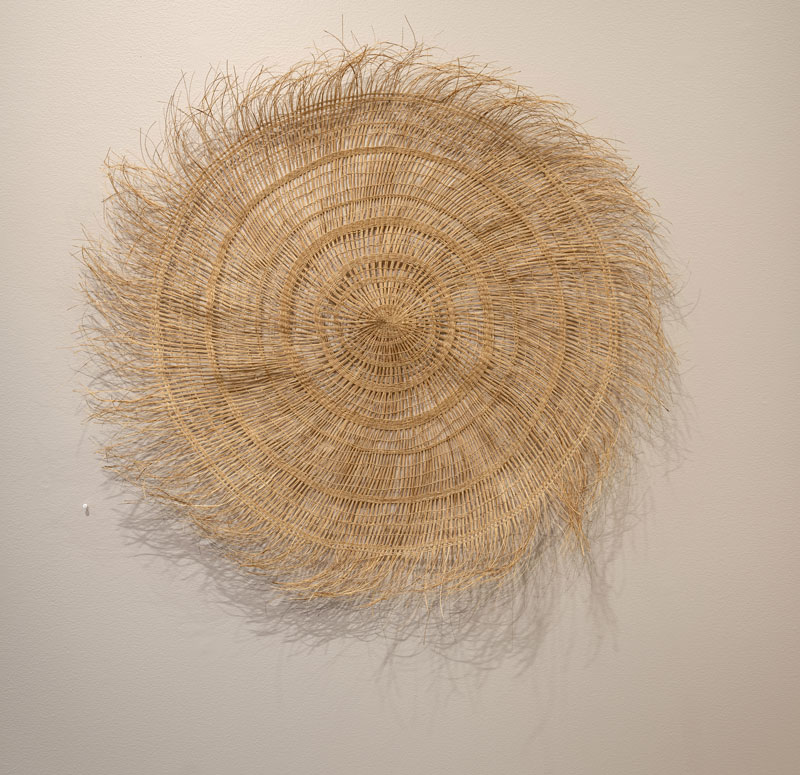 Delissa Walker (Kuku Yalanji people), Kakan mat, 2018, black palm fibre On loan courtesy of the artist, Cairns. Reproduced courtesy of the artist. Photo: Carl Warner