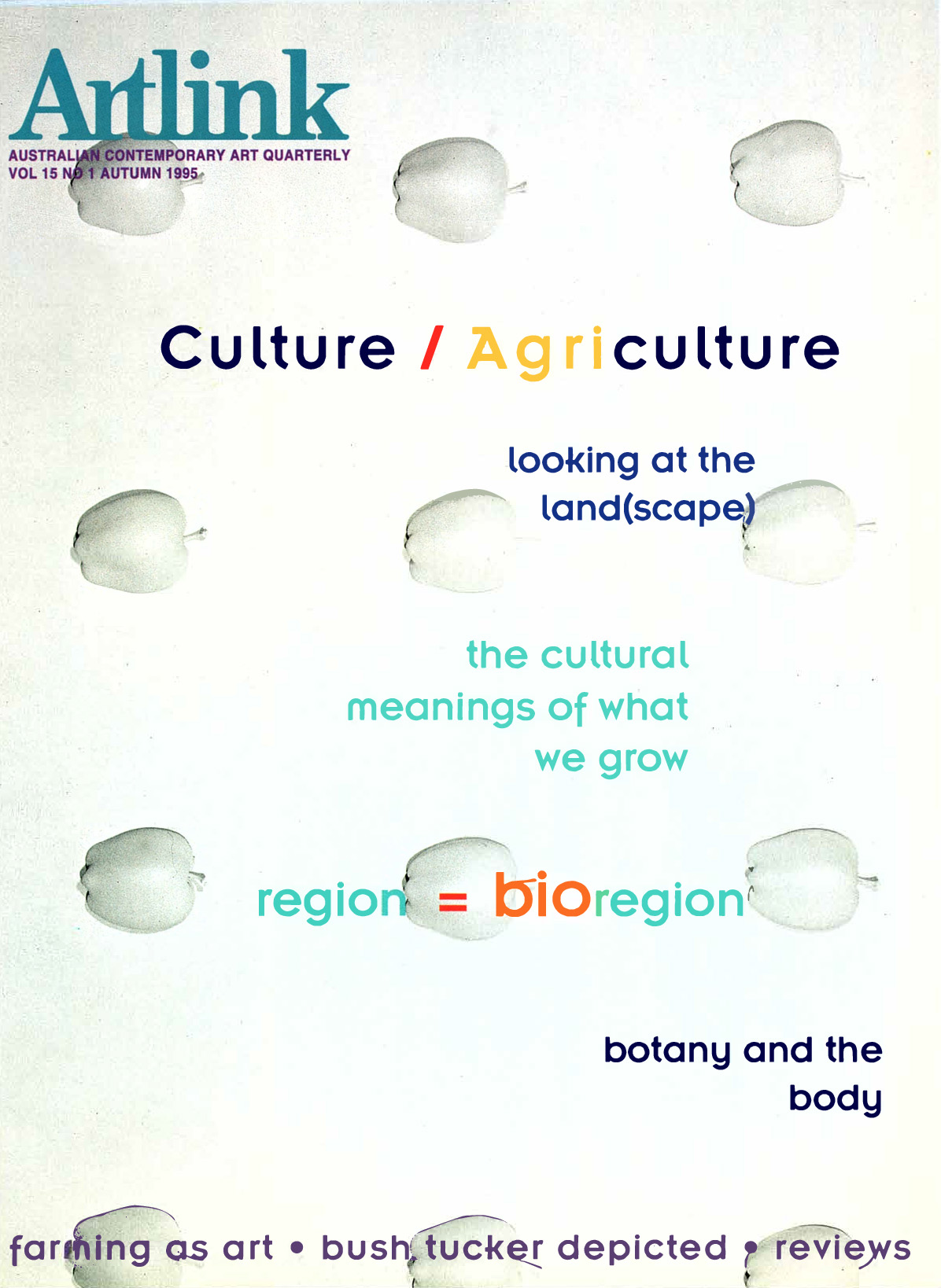 Issue 15:1 | March 1995 | Culture/Agriculture