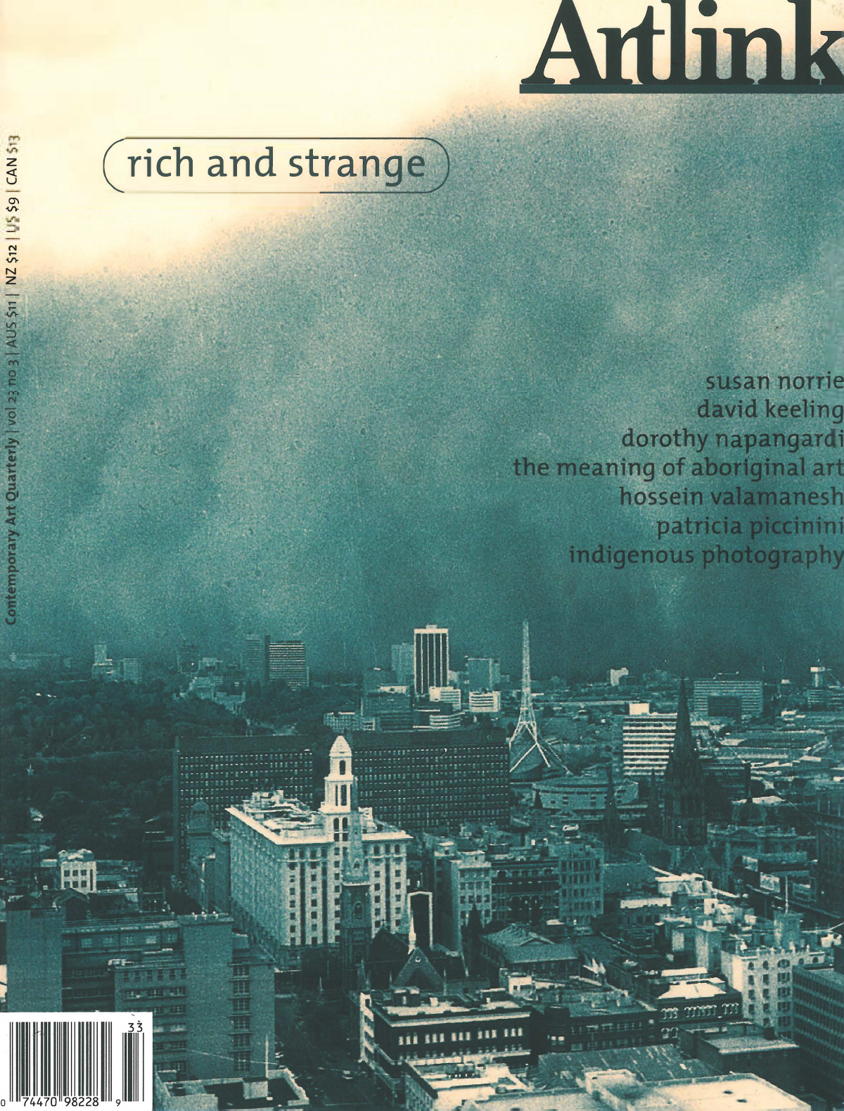 Issue 23:3 | September 2003 | Rich & Strange