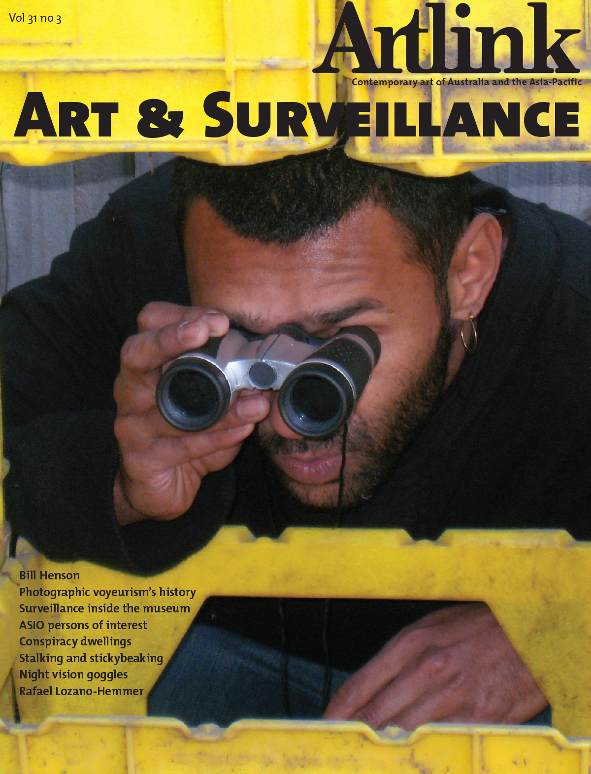 Issue 31:3 | September 2011 | Art & Surveillance