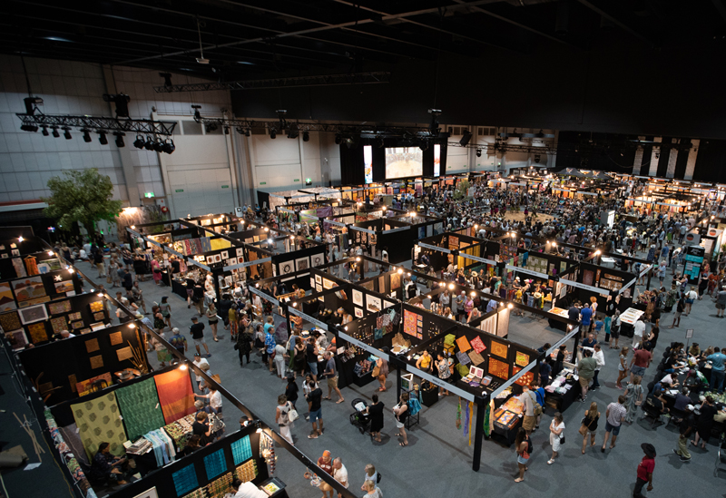 The Darwin Aboriginal Art Fair (DAAF), 2019, aerial view. Photo: Dylan Buckee