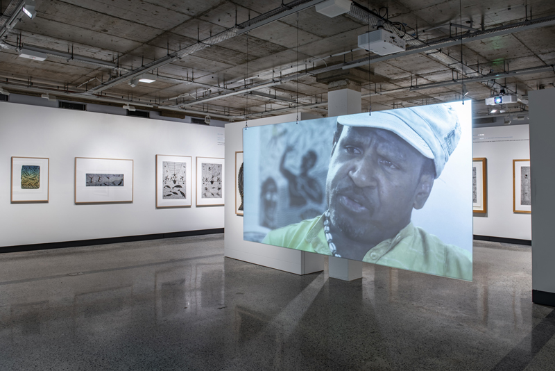 NorthSite Contemporary Art’s retrospective of the late Zenadth Kes (Torres Strait) printmaker, Pal’n aka Billy Missi, with Billy Missi’n Wakain Thamai.