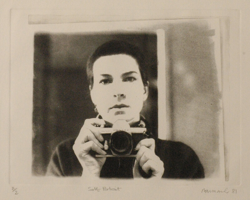 Ann Newmarch, Self Portrait – 1/60th of a second, 1981, photo etching, ed. 2/2. Cruthers Collection of Women’s Art, The University of Western Australia © Ann Newmarch
