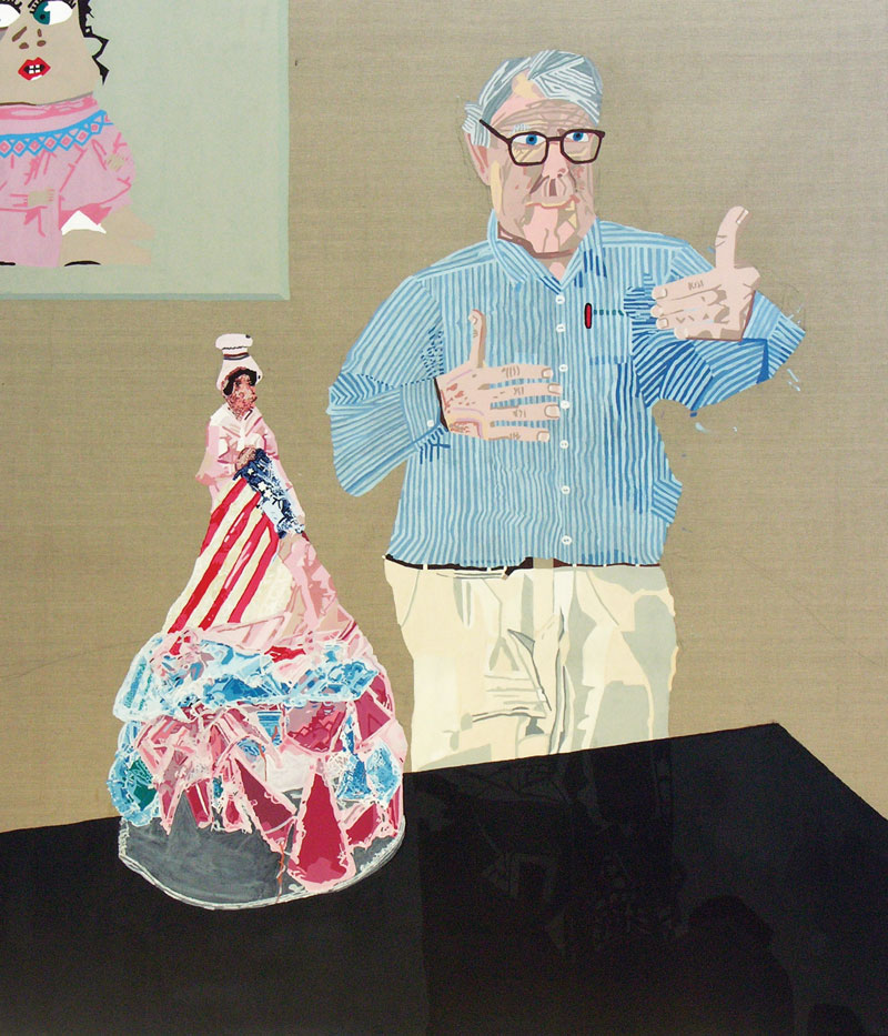 Lisa Reid, Peter Fay, 2007, acrylic on canvas. Courtesy Arts Project Australia