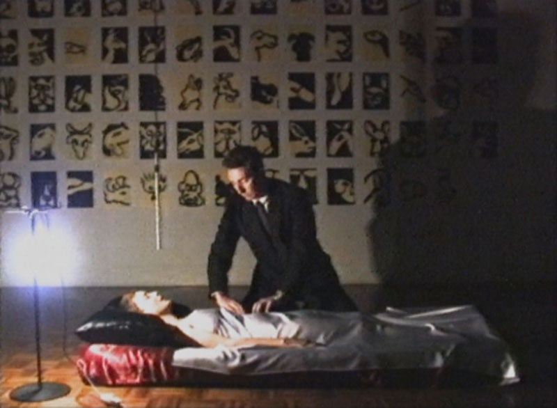Barbara Campbell, The Seduction of Art, 1996, colour video, sound, 11m 30s. Griffith University Art Collection. Gift of the artist, 1996