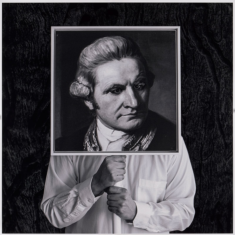 Christian Thompson, Othering The explorer, James Cook, from the Museum of Others series, 2015–16, type-C photograph on metallic paper. Collection: National Gallery of Victoria, Melbourne