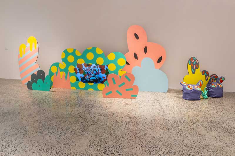 Amanda Wolf, Hide and Seek, 2018. Installation view, Bathurst Regional Art Gallery. Photo: David Roma