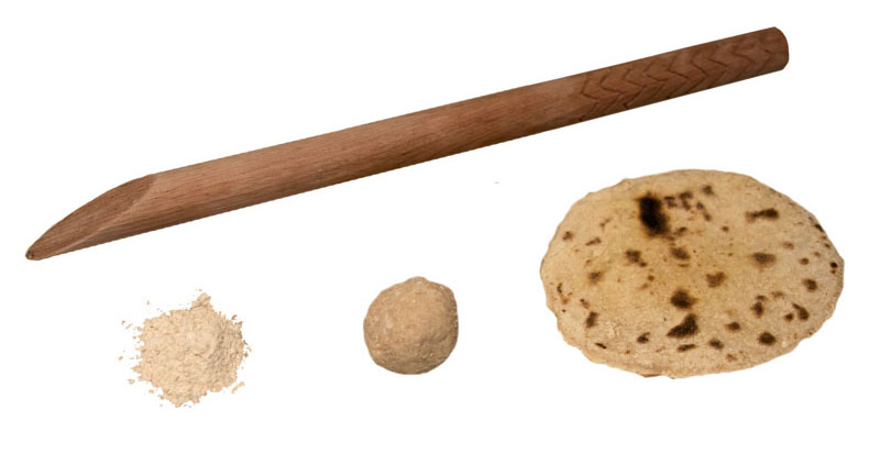 James Tylor, ingredients for Maramurdumuru (wholemeal flatbread). Courtesy of the artist