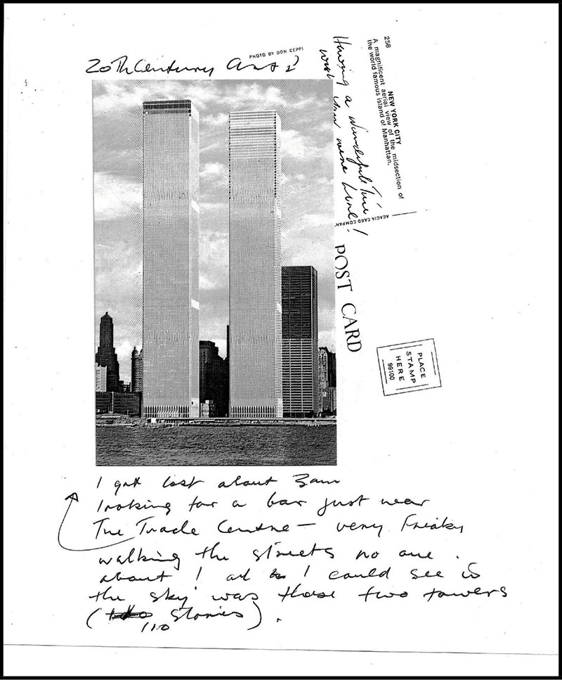 Tim Burns, Postcard, 1976