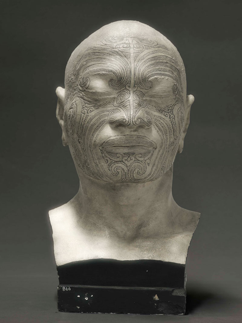 Fiona Pardington, Portrait of a life cast of Matoua Tawai, Aotearoa, New Zealand, 2010, archival photographic inkjet print on Hahnemühle paper. Courtesy the Musée de l’Homme (Muséum National d’Histoire Naturelle), Paris. © Courtesy the artist and Starkwhite, New Zealand