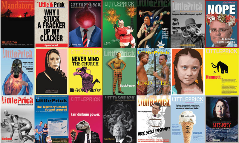 Therese Ritchie, LittlePricks, magazine covers. Courtesy the artist