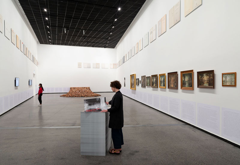 Tom Nicholson: Public Meeting, installation view, Australian Centre for Contemporary Art. Photo: Christian Capurro