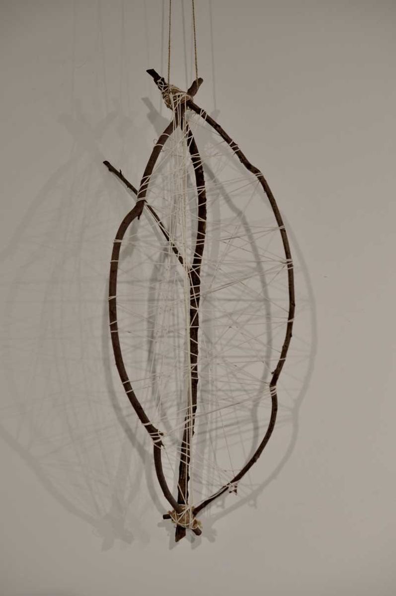 Travis de Vries, Shield, 2019, wood, string, jute, twine. Courtesy the artist