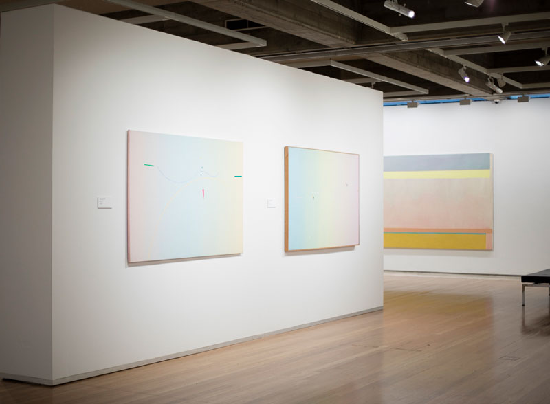 Installation view, Virginia Cuppaidge: The Nature of Abstraction. Courtesy Newcastle Art Gallery